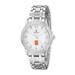 "Syracuse Orange Silver Stainless Steel Quartz Watch"