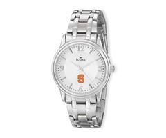 "Syracuse Orange Silver Stainless Steel Quartz Watch"