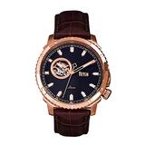 Reign Bauer Automatic Brown Genuine Leather Rose Gold Men's Watch REIRN6006 screenshot. Watches directory of Jewelry.