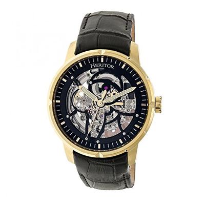Heritor Automatic Men's 'Ryder Skeleton' Jeweled Automatic Movement 316L Surgical-Quality Stainless