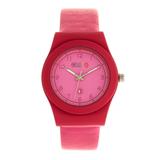 Crayo Unisex Dazzle Pink Genuine Leather Strap Watch 37mm - Pink screenshot. Watches directory of Jewelry.