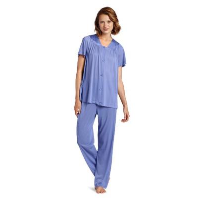 Exquisite Form Women's Colortura Short Sleeve Pajama,Victory Violet,X-Large