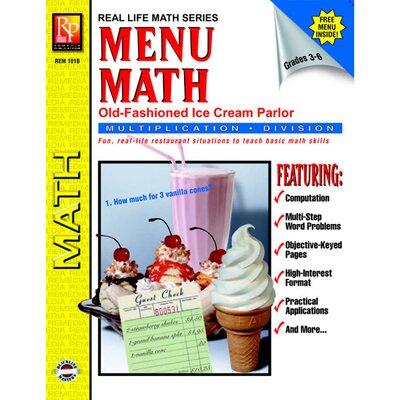 Remedia Publications Menu Math Ice Cream Parlor Book REM101B