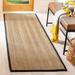 Black 30 x 0.38 in Area Rug - Langley Street® Hervey Bay Natural/Area Rug Bamboo Slat & Seagrass | 30 W x 0.38 D in | Wayfair