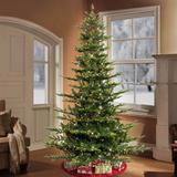 Steelside™ Pre-lit Aspen Green Fir Artificial Christmas Tree w/ Clear/White Lights in Brown | 6.5' H | Wayfair 24D9D6810E0844E6A783A5CC4EB4B6C5