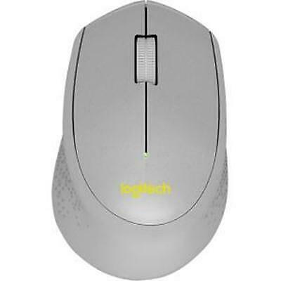 Logitech SILENT PLUS M330 Mouse - Mechanical - Cable - Gray, Yellow - USB - dpi