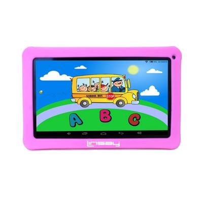 Linsay 10.1" New Kids Funny Tablet 16 Gb Android 6.0 with Defender Case 1024 X 600 Hd - Black