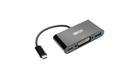 Tripp Lite USB C to DVI Adapter Converter w/ USB-A Hub & PD Charging USB Type C Thunderbolt 3, USB-C