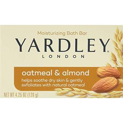 Yardley Moisturizing Bar Naturally, Natural Oatmeal and Almond - 4.25 Oz, 6 Pack by Yardley