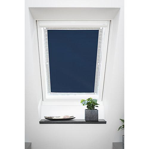 Dachfenster Sonnenschutz Haftfix, ohne Bohren Rollos blau