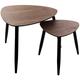 Lot De 2 Tables Mileo Noyer Atmosphera