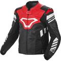 Macna Tracktix Giacca moto in pelle, rosso, dimensione 56