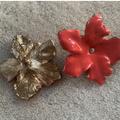 Zara Accessories | ... Zara Coral Floral Earrings | Color: Pink | Size: Os