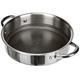 MasterPro - Hi-Tech 3 Induction Stainless Steel Shallow Casserole, 24cm - Professional Quality Casserole, Eterna Coating, Ovenproof