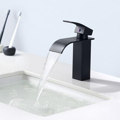 Auralum - Hochdruck Wasserfall Wasserhahn Bad Armatur Mischbatterie Badarmatur Einhebelmischer