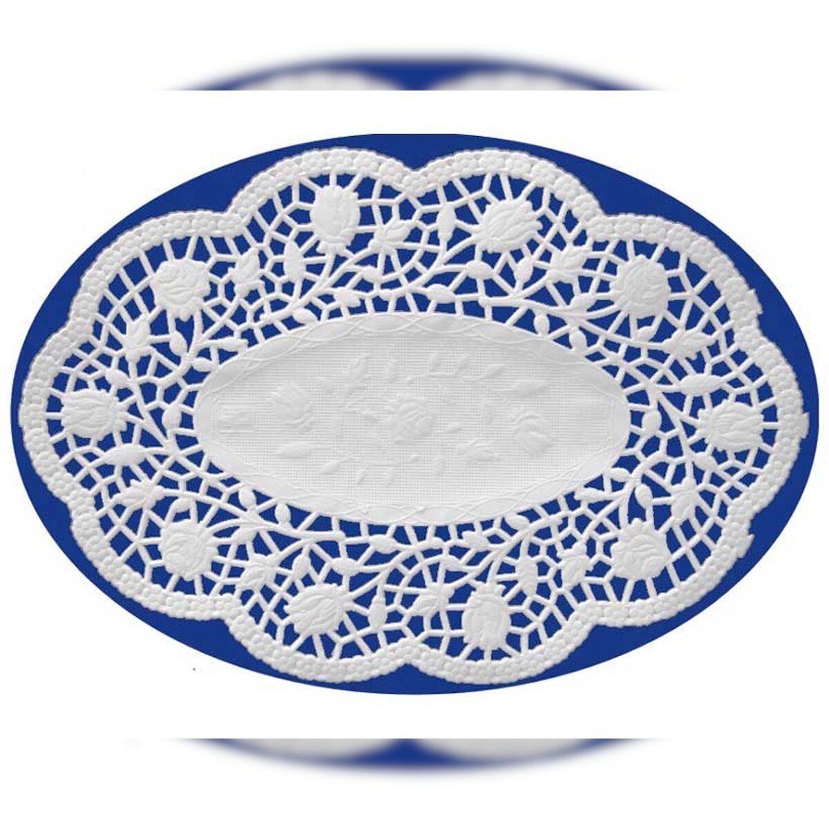 VEPATIM 500x Deko-Spitzen oval weiß 36 x 28 cm Image