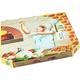 1-PACK 100x Pizzakarton aus Mikrowellpappe mit neutralem Motiv 32 x 32 x 3 cm