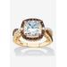 Women's Gold & Silver Princess-Cut Cubic Zirconia Ring by PalmBeach Jewelry in Gold (Size 8)