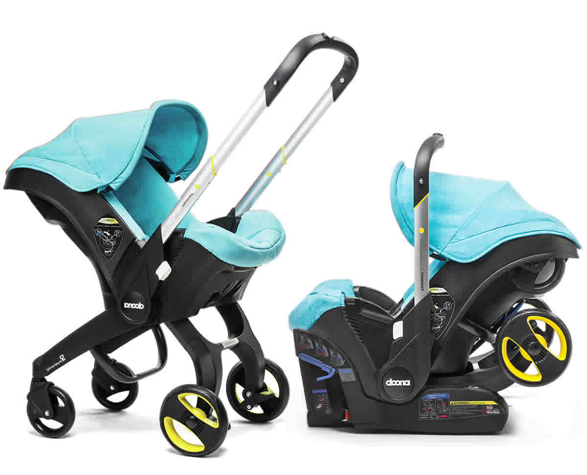 Doona Infant Car Seat & Stroller - Sky (Turquoise)