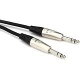 Hosa HSS-003 Pro Balanced Interconnect Cable - REAN 1/4-inch TRS Male to REAN 1/4-inch TRS Male - 3 foot