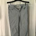 Madewell Pants & Jumpsuits | Blue And White Stripe Madewell Skinny With Zip | Color: Blue/White | Size: 29