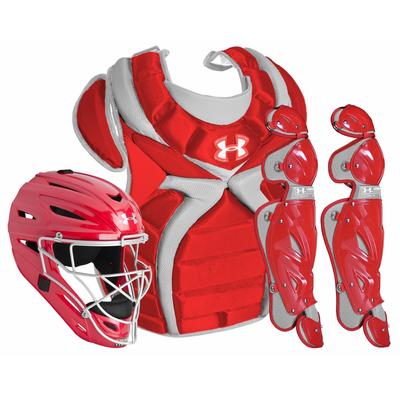 Under Armour Senior Victory Series Women's Faspitch Catcher's Gear Kit - Senior 12-16 Scarlet