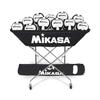 Mikasa Collapsible Hammock Style Volleyball Cart With Carrying Bag Black