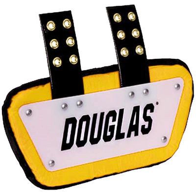 Douglas Custom Pro CP Series Removable Football Back Plate - 4 Inch White/Gold