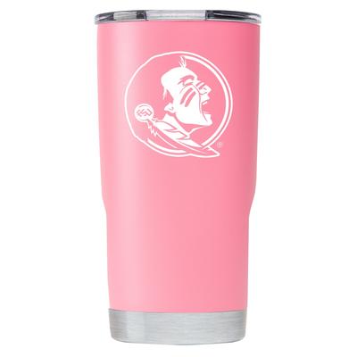 Florida State Seminoles 20 oz. Stainless Steel Powder Coated Tumbler Pink