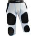 Sports Unlimited Adult 7 Pad Integrated Football Girdle - Flex Thigh Pads White