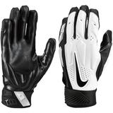 Nike D-Tack 6.0 Adult Football Lineman Gloves White/Black