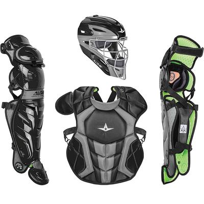 All Star System7 Axis NOCSAE Certified Senior Pro Catcher's Kit - Ages 12-16 Black