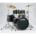 Tama RM52KH6-BK Rhythm Mate Schlagzeug Set (5-teilig) mit 55,8 cm (22 Zoll) Bassdrum inkl. dreiteiligem Beckenset/6-teiliger Hardware schwarz