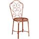 Chaise en fer forgé 97x40x45 cm Chaises à assise ronde Chaises en fer antique Chaises de jardin et