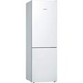 Bosch KGE36AWCA Serie 6 Kombination, 186 x 60 cm, 214 L Kühlen + 88 L Gefrieren, VitaFresh längere Frische, LowFrost seltener abtauen, LED-Beleuchtung gleichmäßige Ausleuchtung, Weiß