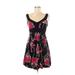 B. Darlin Casual Dress - A-Line V Neck Sleeveless: Black Dresses - Women's Size 5