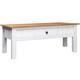 Table basse Blanc 100x60x45 cm Pin massif Assortiment Panama