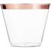 Munfix Rim Heavy Weight Plastic Disposable Cups in Pink | Wayfair MT9100RGR