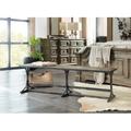 Hooker Furniture La Grange Bench Solid + Manufactured Wood in Black/Brown/Gray | 19.75 H x 66 W x 18 D in | Wayfair 6960-90019-80