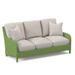 Braxton Culler Gibraltar 75" Round Arm Sofa w/ Reversible Cushions Other Performance Fabrics in Green/White | 36 H x 75 W x 36 D in | Wayfair