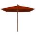 Darby Home Co Sanders 6' Manual Lift Square Market Umbrella Metal in Orange | Wayfair DBHM7785 42917177