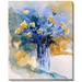 Tori Home Ledent - Still Life 566456 Framed Painting on Canvas Canvas, Wood in Blue/Brown | 22 H x 18 W x 2 D in | Wayfair