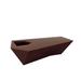 Vondom Faz Plastic Planter Outdoor Bench Plastic in Brown | 17.75 H x 33.5 W x 78.75 D in | Wayfair 54046-BRONZE