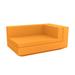 Vondom Vela - Modular Sofa Left Chaise Lounge - Basic Plastic in Orange | 28.25 H x 39.25 W x 63 D in | Outdoor Furniture | Wayfair 54079-ORANGE