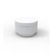 Vondom Vela - Round Outdoor Ottoman - 23.5"Dia - Lacquered Plastic in White | 15.75 H x 23.5 W x 23.5 D in | Wayfair 54192F-WHITE