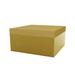 Vondom Jut Lacquered Outdoor Ottoman w/ Cushion Plastic in Brown | 15.75 H x 31.5 W x 31.5 D in | Wayfair 44415F-CHAMPAGNE