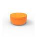 Vondom Vela - Round Outdoor Ottoman - 31.5"Dia - Basic Plastic in Orange | 15.75 H x 31.5 W x 31.5 D in | Wayfair 54193-ORANGE