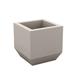 Vondom Vela Resin Pot Planter Resin/Plastic in Brown | 15.75 H x 15.75 W x 15.75 D in | Wayfair 54073A-TAUPE