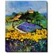Tori Home Ledent - Provence 561140 Framed Painting on Canvas Canvas, Wood in Blue/Green/Yellow | 22 H x 22 W x 2 D in | Wayfair