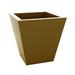 Vondom Cono Self Watering Lacquered Polyethylene Pot Planter Resin/Plastic in Brown | 15.75 H x 15.75 W x 15.75 D in | Wayfair 41140F-CHAMPAGNE